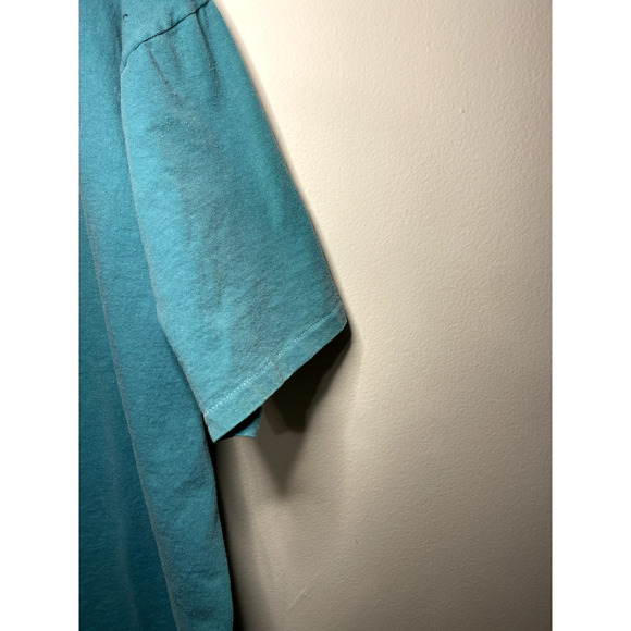 Teal Single-Stitch SUNDANCE Vintage Tee Size Large - Picture 11 of 13